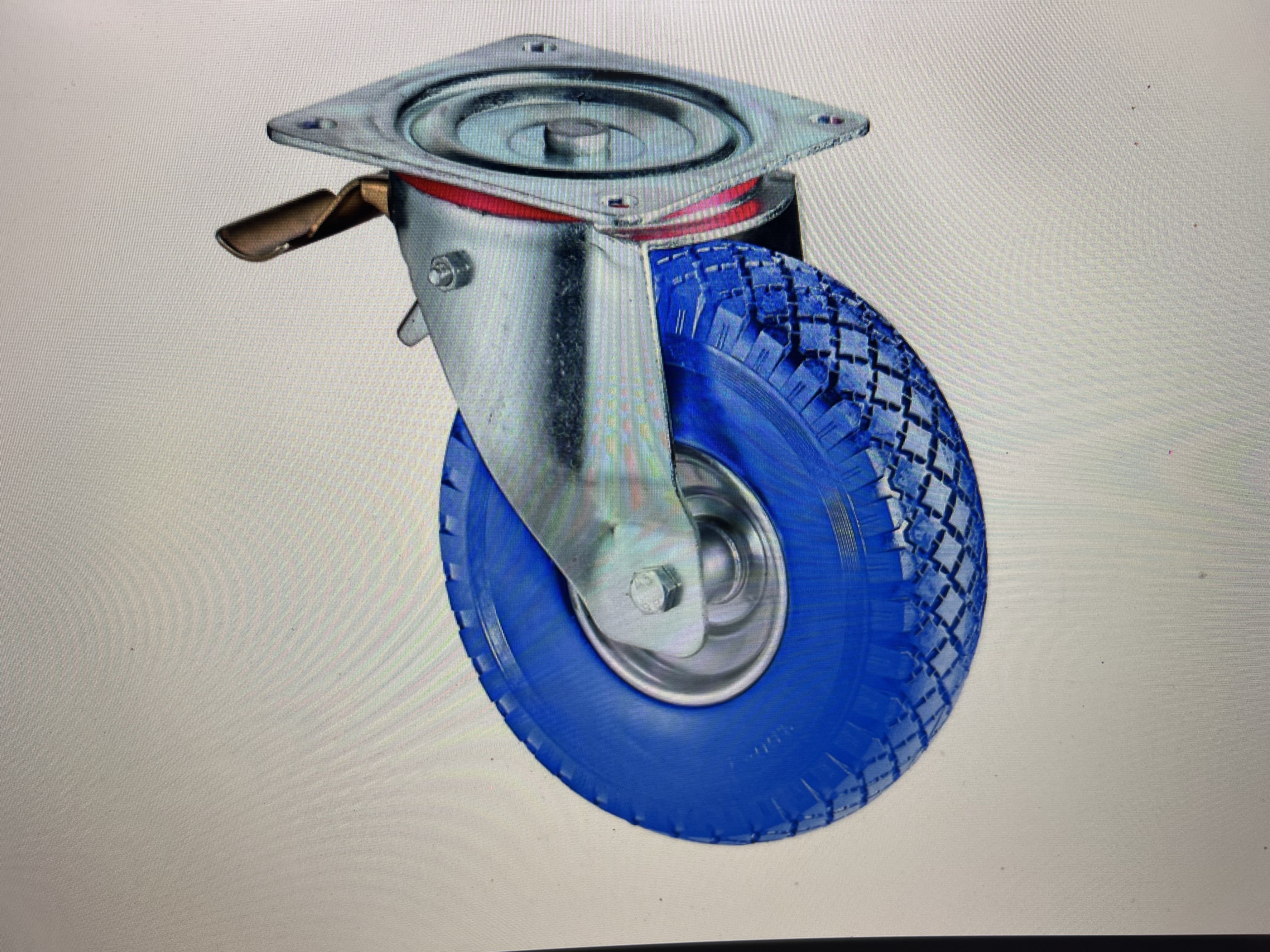 Roulettes pleines pivotantes avec frein